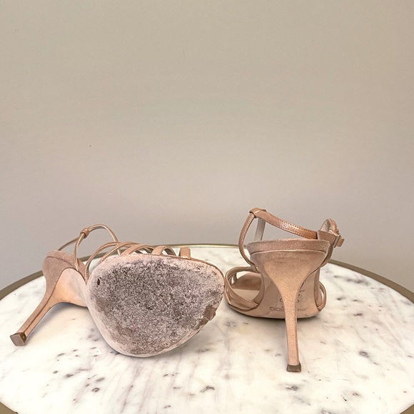 Jimmy Choo rose gold strapped high heeled sandal in size 8 - Picture 5 of 5